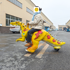 Scooter réaliste à trois roues dinosaure pour enfants centre commercial Animatronic intérieur métal public aventure parcs aéroports - Product Image 4