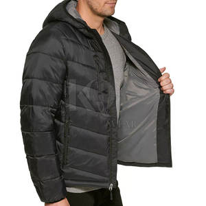 Veste matelassée pour homme, prête pour l'hiver, légère et douce, avec logo sur le devant, réversible, idéale pour la randonnée par temps froid, les voyages, les activités de plein air - Product Image 3