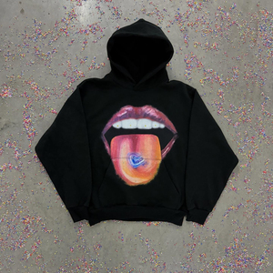 Sudaderas con Capucha Estilo Urbano Personalizadas, Estampado Gráfico Extra Grande, Estilo Vintage Lavado, 100% Algodón Felpa, Hombros Caídos - Product Image 2