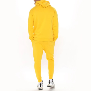 Solid Color High Quality Cotton Winter Fleece Tracksuit Printed Sports <b>Jogger</b> <b>Set</b> with Customized Logo Hoodie Pants <b>Plus</b> <b>Size</b> - Product Image 2