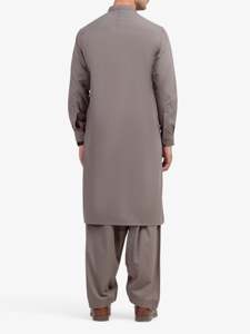 ชุดเสื้อผ้าชาลวาร์ คามีซ แบบลำลองน้ำหนักเบาสำหรับผู้ชายชาวปากีสถาน ชุดอิสลามแบบดั้งเดิมสำหรับใส่ในฤดูร้อน ใส่ประจำวันและใส่ละหมาด - Product Image 5