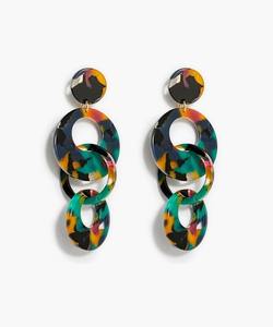 Boucles d'oreilles pendantes fines en résine personnalisées, style vintage, romantique, tendance, multicolores, diamants, mariage, mode, imitation perle, pour femmes - Product Image 2