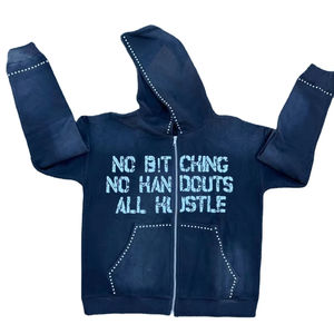 Sudadera con Capucha Unisex de Forro Polar con Cierre, Transpirable, de Secado Rápido, Ecológica, sin Cordones, con Estampado Personalizado Bordado, Estilo Casual - Product Image 1