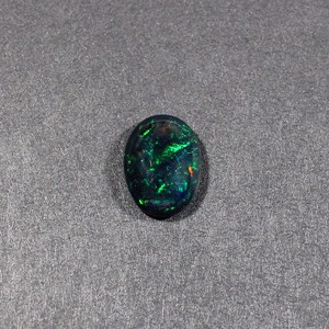 Opale noire naturelle 13X10MM Cabochon ovale 3.15Cts 1 pièce pierre précieuse en vrac pour la fabrication de bijoux - Product Image 1