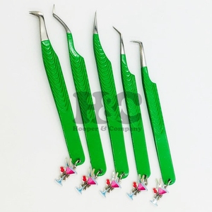 ใหม่คีมคีบกาแฟแบบมีเสน่ห์สำหรับขนตาปลอมแหนบสเตนเลสสีชมพูสำหรับใส่กาแฟมีโลโก้อย่างยั่งยืน - Product Image 3