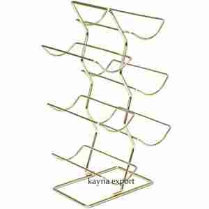 Home Metal Wine Rack with 10 Bottle Holder Five-Tier Design for Storage & Display Double Tiers for Beverage Storage - Product Image 3