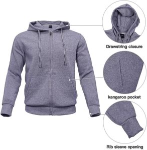 Conjunto Deportivo de Dos Piezas para Hombre, con Cremallera Completa, de Algodón Grueso, Resistente al Viento, para Invierno, con Logotipo y Color Personalizados 2026, Cintura Elástica, Precios - Product Image 3