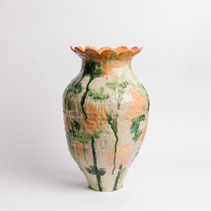 Design côtelé indien fabriqué à la main en céramique vase à fleurs décoration de la maison bureau et hôtel Design moderne élégant en céramique en gros - Product Image 3