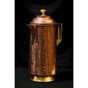 Jarra de Agua de Cobre con Acabado Martillado de Lujo, Diseño Elegante y Duradero para Servir y Almacenar Agua Potable, Uso para Venta de Exportación - Product Image 3