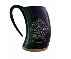 Taza de Cuerno de Búfalo Ecológica, Suministro al por Mayor de Tazas de Cuerno con Diseño Clásico Grabado - Product Image 6