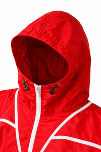 Wholesale Custom Design Hooded Zipper Jackets Sportswear Outdoor Breathable Quick Dry Lose Fit Unisex <b>Windbreaker</b> Track Suits - Product Image 6