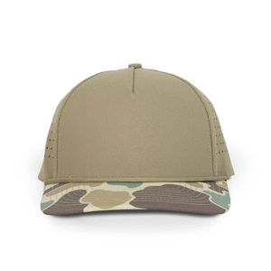 Gorra de Béisbol Deportiva Impermeable 100% Poliéster, Gorras de Golf Deportivas de Alto Rendimiento, Logotipo Personalizado, Orificio de Corte Láser, 5 Paneles, Transpirable, de Goma - Product Image 1
