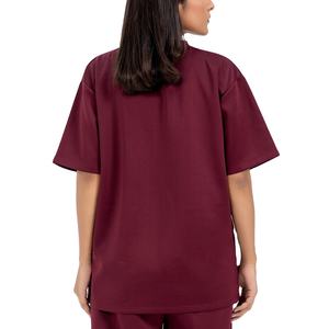 Camisetas de Verano Personalizadas para Mujer, Manga Corta, Cuello Redondo, 100% Algodón, Camiseta Básica Lisa para Mujer, Precio con OEM 2026 - Product Image 6