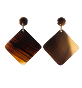 Diseño elegante Ecológico Cuerno de búfalo Lacado Pendientes Joyería Mujer Hecho a mano precio barato producto - Product Image 4