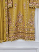 Colección de Vestidos Formales de Invierno para Fiestas Indias y Pakistaníes de Lujo de Ssumaira, Salwar Kameez Bordado con Dupatta, Traje de 3 Piezas