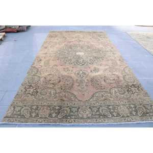 Tapis de 6,7 x 12,5 pieds, tapis turc vintage, tapis persan brun - Product Image 1