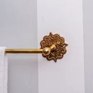 Elegant Bulk Traditional Golden Brass <b>Towel</b> <b>Rail</b> Bathroom Single Luxurious <b>Towel</b> Bar for Bathroom - Product Image 5