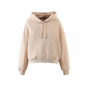 Pull à manches longues vierge personnalisé 100% coton Streetwear surdimensionné respirant séchage rapide sweat à capuche personnalisé pour les femmes du Bangladesh - Product Image 6