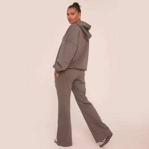 Ensemble de survêtement 2 pièces pour femmes gris anthracite de qualité supérieure Sweat à capuche et pantalon de survêtement Ensemble de survêtement 2 pièces pour femmes pleine longueur - Product Image 2