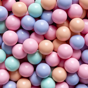 Fabriqué en EU 50mm 60mm75mmLDPE Plastic Ocean Ball Soft Hollow Ball Pit Ball Crush Proof Soft Style Sans BPA - Product Image 1