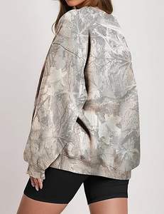 Sudaderas Extra Grandes de Felpa para Mujer 2026, Cuello Redondo, Estilo Casual de Algodón, Ropa de Calle para Otoño - Product Image 3