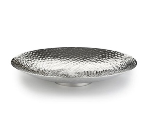 ถาดเสิร์ฟทรงกลมสแตนเลสดีไซน์ทันสมัยขนาด 14 นิ้ว พร้อมหูจับรูปทรงแตร ปลอดภัยสำหรับเครื่องล้างจาน เหมาะสำหรับอาหาร ชา กาแฟในครัว - Product Image 6