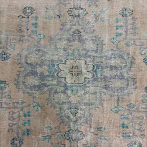 Alfombra Turca Vintage de 6.1x8.6 pies, Alfombra Grande, Alfombra Persa Azul - Product Image 3