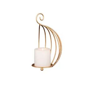 Design attrayant vert clair couleur métal fer 3D coeur forme t-light support Style classique bougeoir pour salon - Product Image 2
