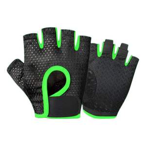 Gants de motard mi-doigts rembourrés en gel de qualité supérieure pour unisexe avec logo personnalisé - Product Image 4