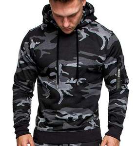 Sudadera con Capucha de Forro Polar Tejido para Hombre, Diseño Táctico, Logotipo e Impresión Personalizados - Product Image 4