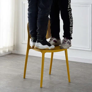Chaise de loisirs en plastique moderne de haute qualité, durable, multicolore, anti-bruit, empilable, pour la maison, le bureau, la salle à manger - Product Image 3