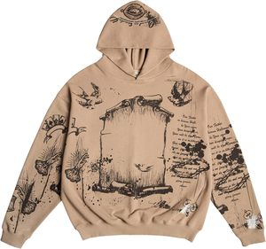 Hombres Vintage Graphic Hoodies Jesús Impresión Alfabeto Graffiti Hoodie Algodón Cálido Pullover 100% Algodón - Product Image 2