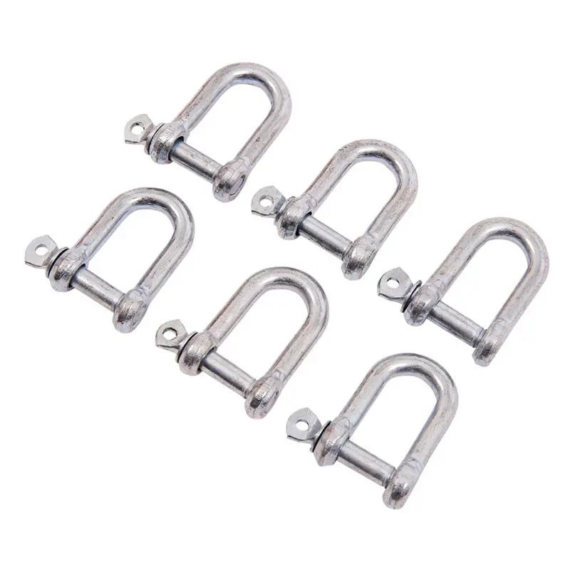 Certified Steel U Anchor Shackles Hot Dip Galvanized Hardware for Power Accessories Lines