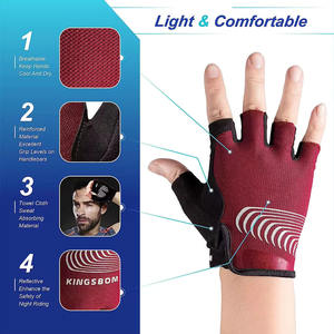 2024 nouveaux gants de Cycle de haute qualité de conception personnalisée pour les hommes et les femmes en gros demi-doigt gant de doigt complet gants de sport de cyclisme - Product Image 2