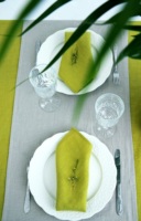 Serviettes de table carrées réutilisables en coton 100% naturel, faites à la main, écologiques, bio, qualité supérieure, modernes, vente en gros