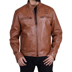 Veste en cuir élégante pour hommes, idéale pour les voyages décontractés et le style urbain, coupe moderne, vestes en cuir à vendre - Product Image 1
