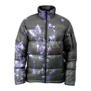 Chaqueta de Invierno Acolchada para Hombre, Diseño Casual con Cuello Alto de Lona, Cálida - Product Image 1