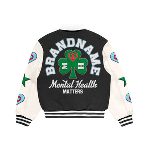 Chaqueta Universitaria de Béisbol de Algodón para Hombre 2026, Diseño Estampado Sostenible con Acabado Antiarrugas, Estilo Universitario Clásico para Unisex - Product Image 6