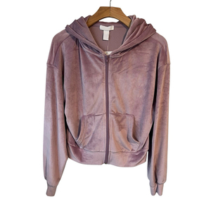 Sweat à capuche confortable pour homme adulte en velours d'hiver 300 GSM avec fermeture éclair et manches longues couleur grise vêtements décontractés sweat à capuche - Product Image 1