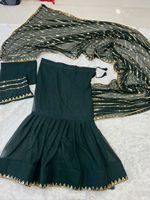 Vêtement ethnique pour femme, vêtement de soirée, création de Designer GEORGETTE, demi-jupe brodée, sarouel avec Blouse indienne