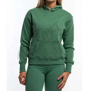 Sweat à capuche personnalisé sweat à capuche en polaire à imprimé bouffant sweats à capuche en coton uni pour femmes sweat à capuche Street Wear - Product Image 4