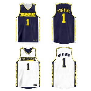Camiseta de Baloncesto Personalizada con Nombre y Números, Diseña Tu Propia Ropa Deportiva Reversible de Hip Hop, Camisetas para Juegos al Aire Libre para Hombre - Product Image 1