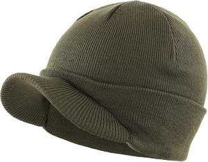 Unisex Winter Beanie Hat with Brim Warm Double Knit Cuff <b>Watch</b> Radar Design Breathable & Waterproof 100% Acrylic Adjustable - Product Image 1