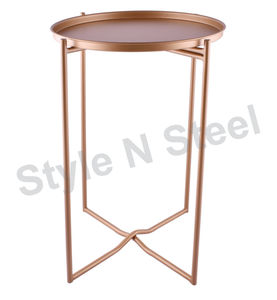 Support de table en métal de qualité supérieure organisateur de stockage en métal support de table bureau à domicile cuisine plaque Design Table basse avec paniers en métal - Product Image 1