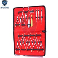 Kit orthodontique de qualité supérieure ensemble d'instruments d'orthèses dentaires avec pinces coupantes et outils pour le traitement orthodontique Instruments dentaires