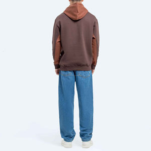 Sweat-shirts à capuche en polaire surdimensionnés pour hommes de haute qualité avec fermeture éclair Vente en gros Confort uni pour les sweats-shirts pour hommes en saison hivernale - Product Image 4