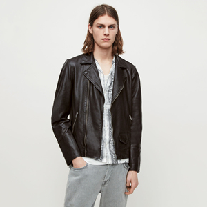 Veste en cuir à manches longues de haute qualité pour hommes, design votre propre style de mode avec col montant pour l'hiver au meilleur prix - Product Image 1