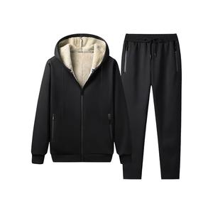 Survêtements pour hommes en coton 100% à capuche décontractés et lourds avec un poids de tissu de 340g - Product Image 1