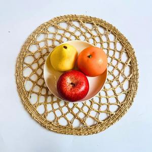 Cheap Price Seagrass Woven Round Table <b>Placemat</b> Eco Friendly Handmade Dining Mat Natural Fiber Wholesale <b>Christmas</b> New year Gift - Product Image 3