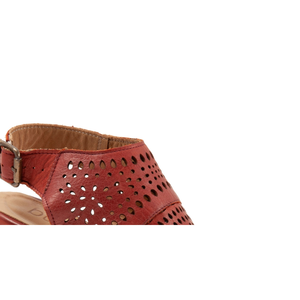 Sandalo Donna Bueno Upton Slingback con Tacco, in Pelle Terracotta Arancione con Chiusura Stringata, Misura 7.5-8US, Traspirante, Zeppa Piatta - Product Image 4